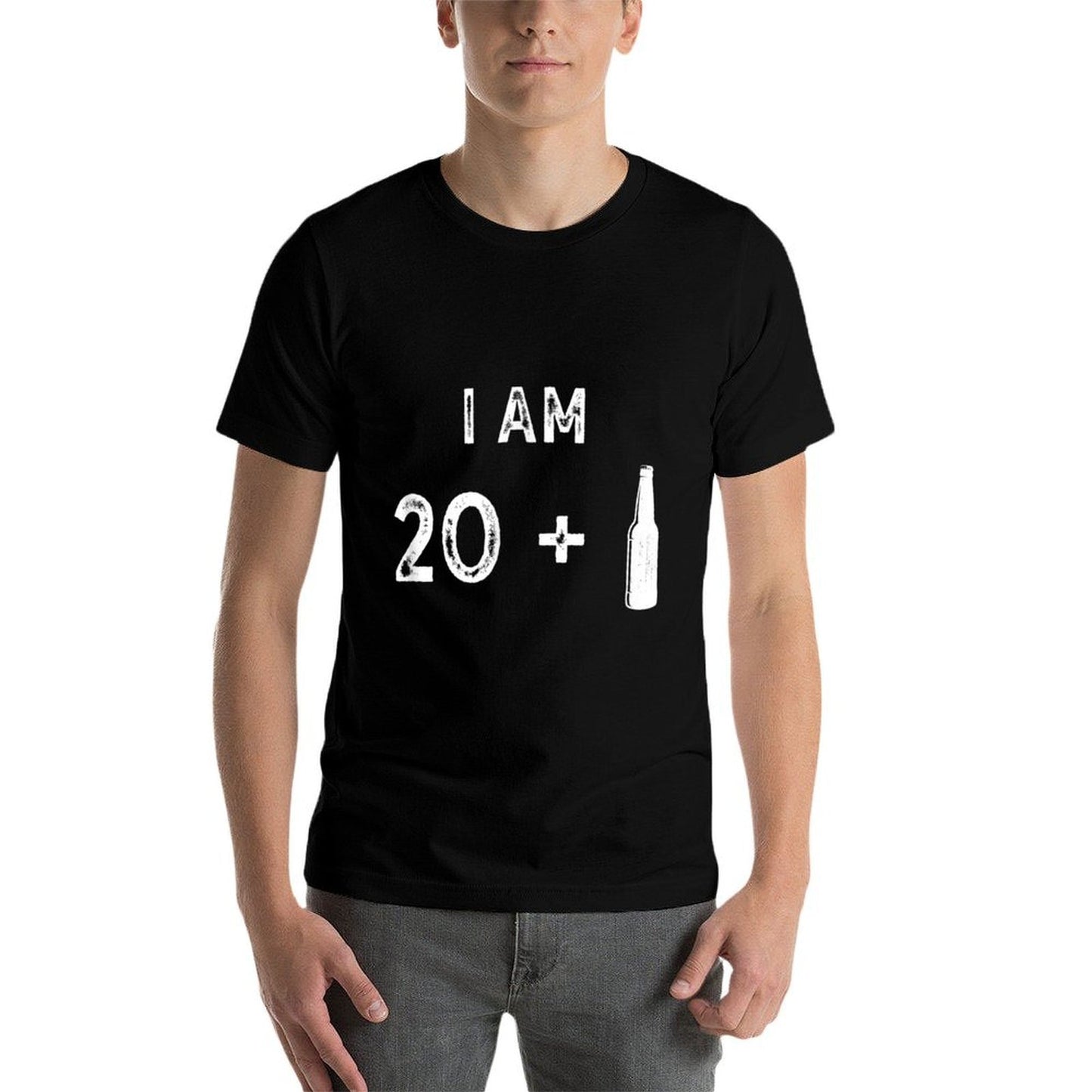 I Am 20 + 1 Funny 21st Birthday  Cotton T-Shirt