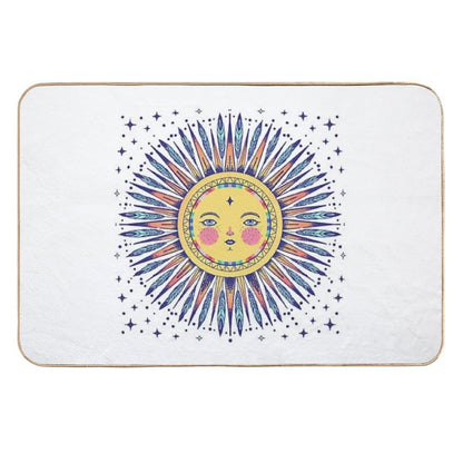 Feathered Sun  Slip-Resistant Bath Mat