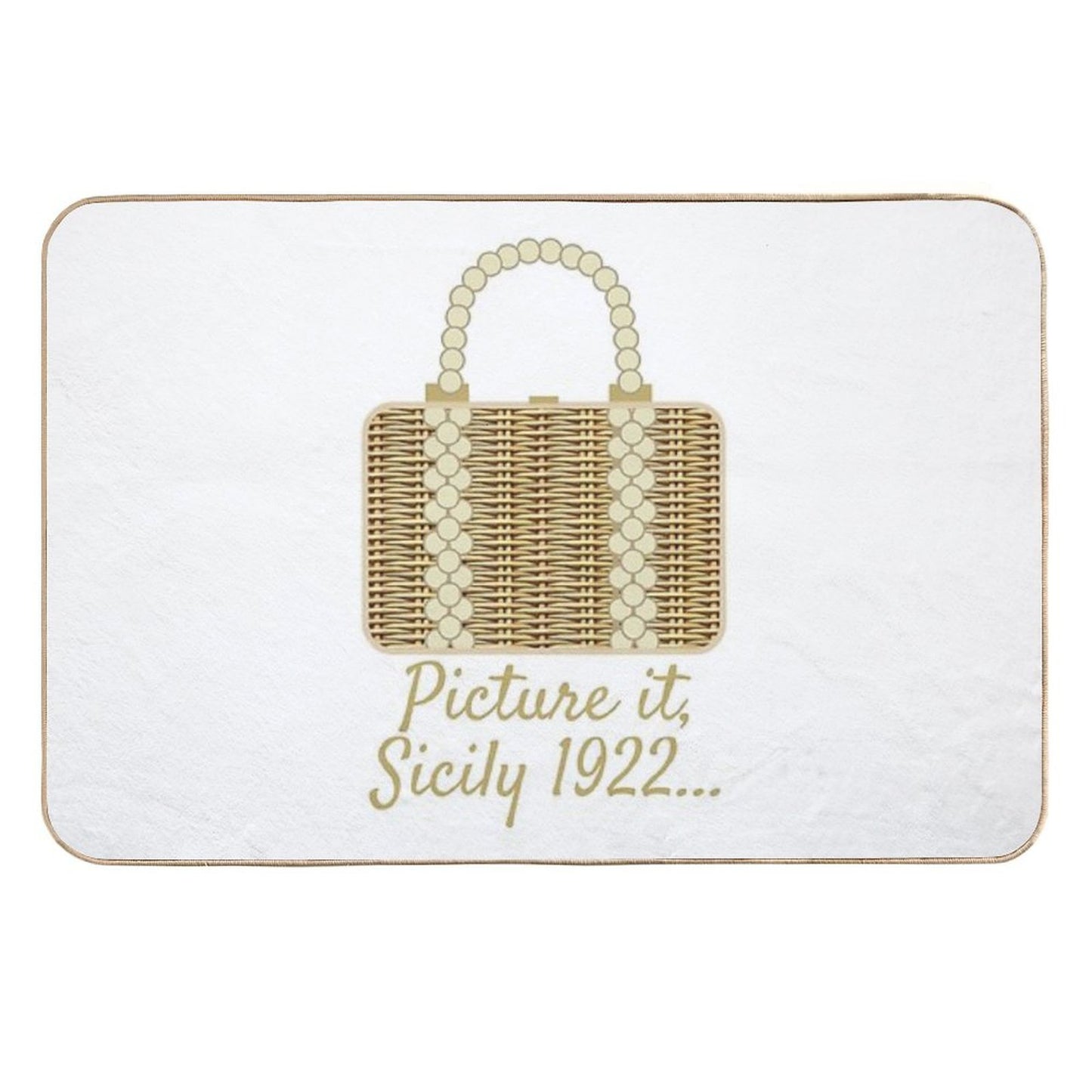 Sophia's Wicker Purse  Toxin-Free Bath Mat