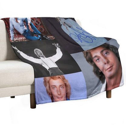Barry Manilow Signed Compact Throw Blanket