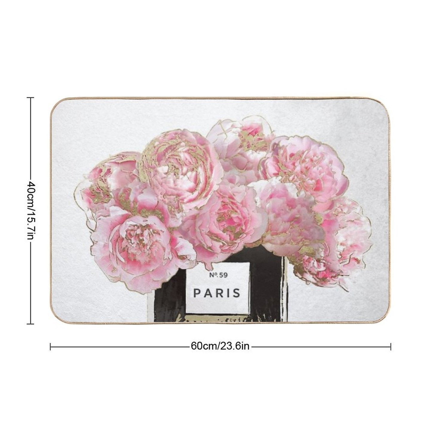 Pink Scented  Stain-Proof Bath Mat