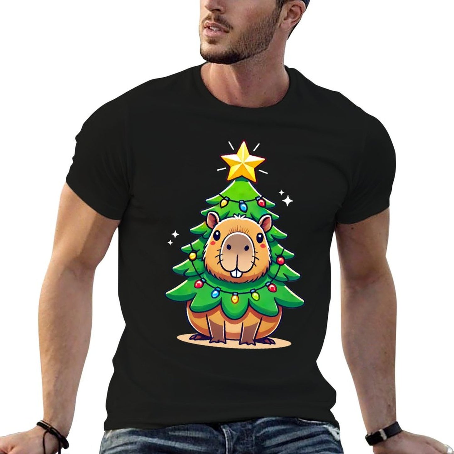 Capybara Christmas Sweatshirt  Durable T-Shirt