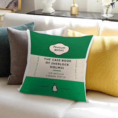 Penguin Book SH Design Soft Hidden Zipper Throw Pillow