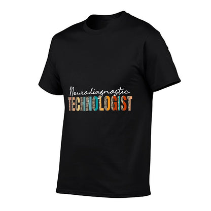 Neurodiagnostics Technologist Leopard Pattern Neuro Tech  Versatile T-Shirt