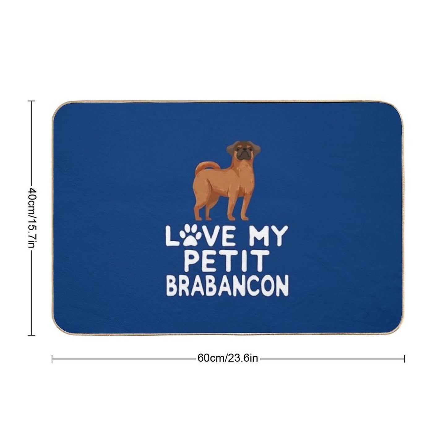 Love My Petit Brabancon  Eco-Friendly Bath Mat