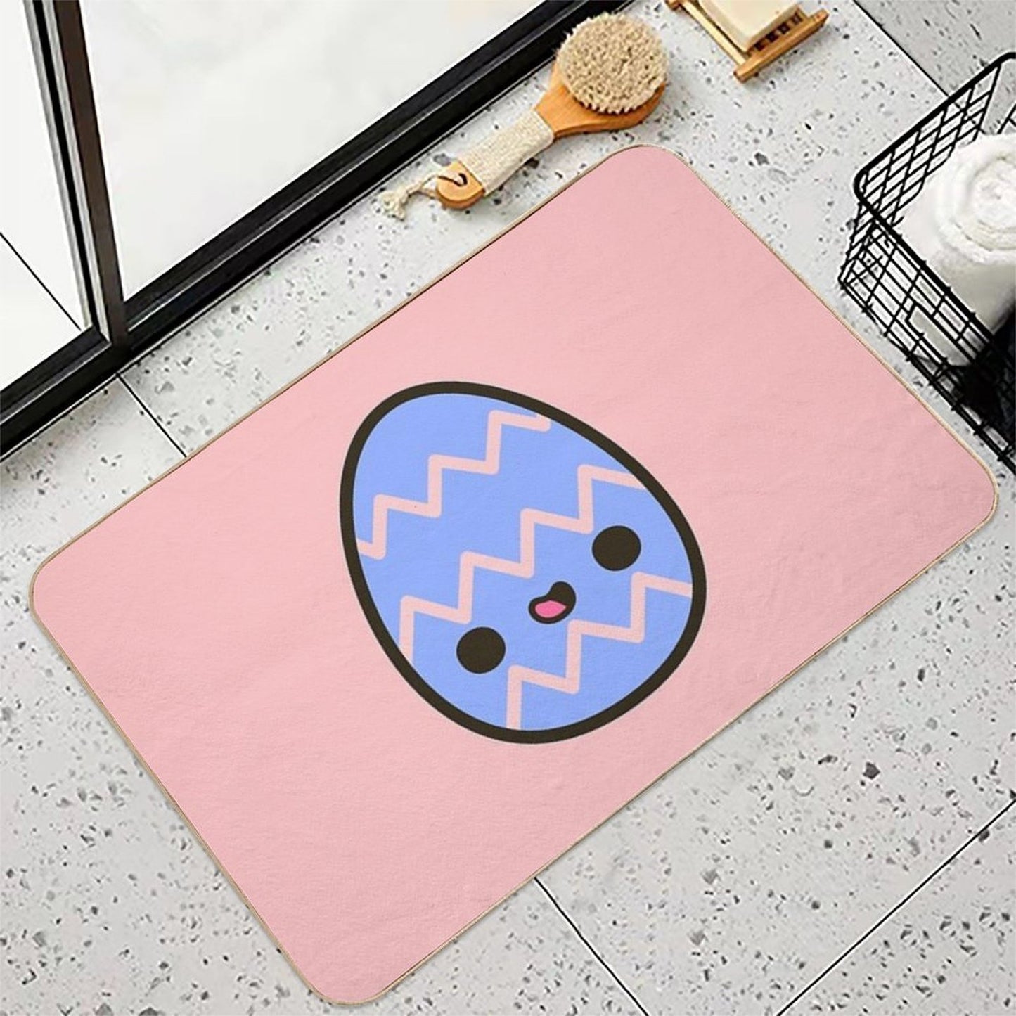 Happy Easter Egg  Versatile Bath Mat