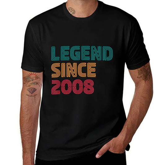 Legend Since 2008 15 Year Old Born in 2008 15th Birthday  Lightweight T-Shirt
