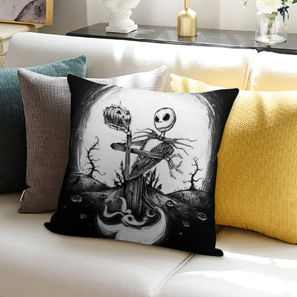 Halloween Tale Soft Washable Throw Pillow