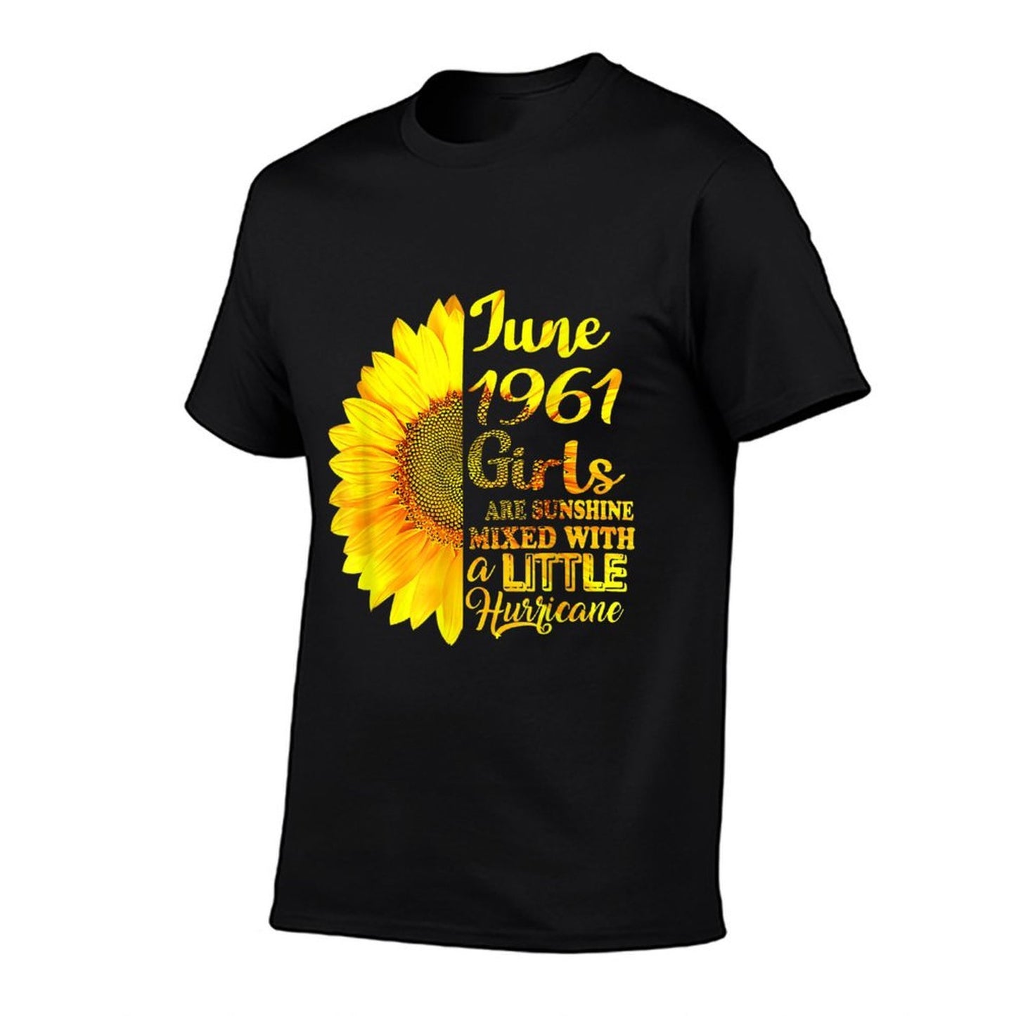 June Girls 1961 Sunflower 60th Birthday Gifts  Relaxed-fit T-Shirt