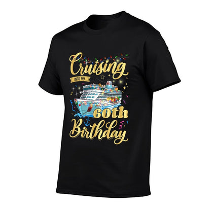 60th Birthday Cruise Vacation 60 Year Old Birthday Cruising  Vintage-inspired T-Shirt