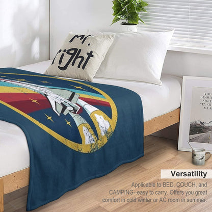 NASA Vintage Emblem All-season Throw Blanket