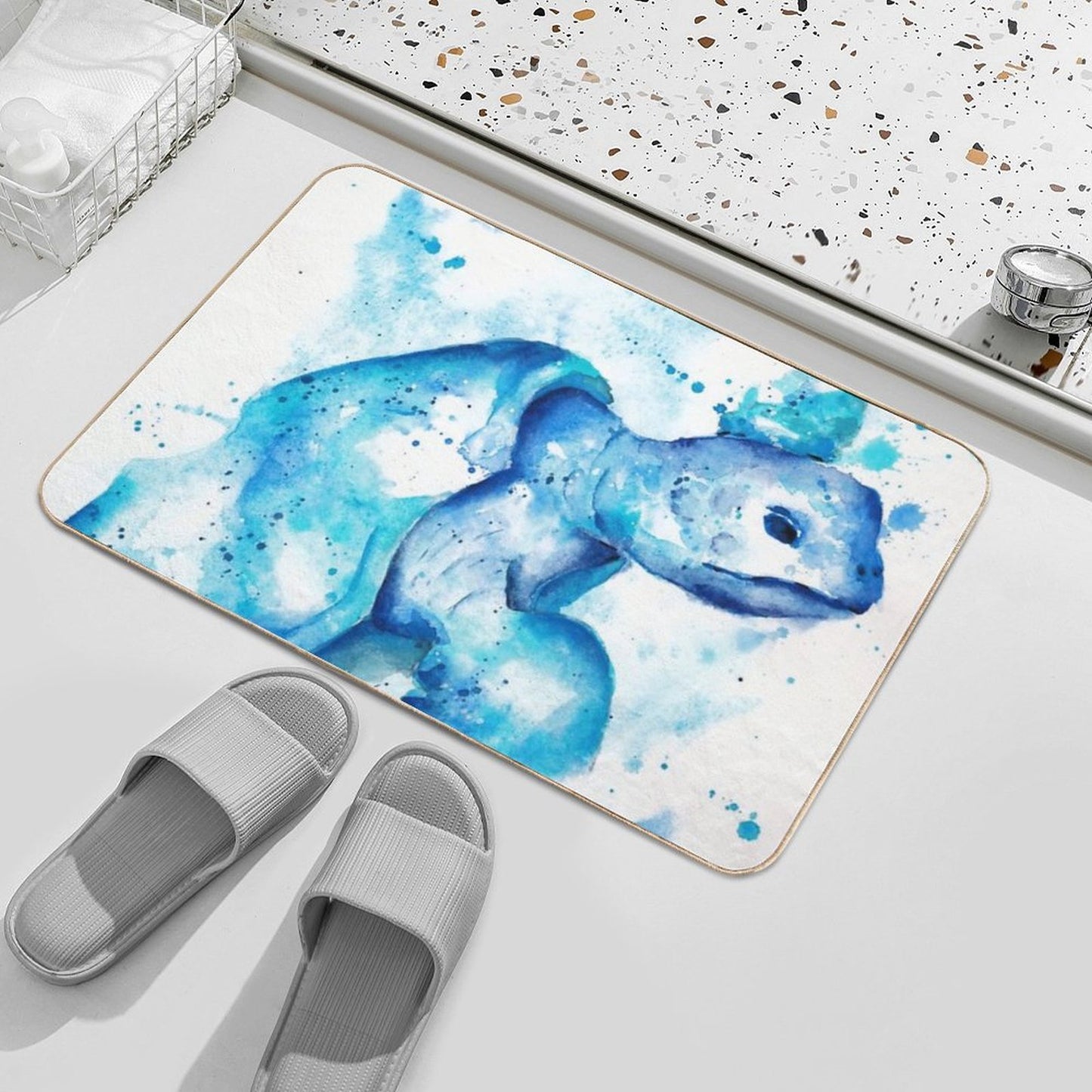 Tortue De Mer  Odorless Bath Mat