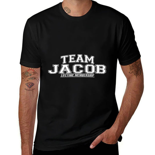 Team Jacob  Proud Family Surname, Last Name Gift  Fade-proof Color T-Shirt