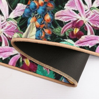 Tropical Orange Garden  Multi-Purpose Bath Mat