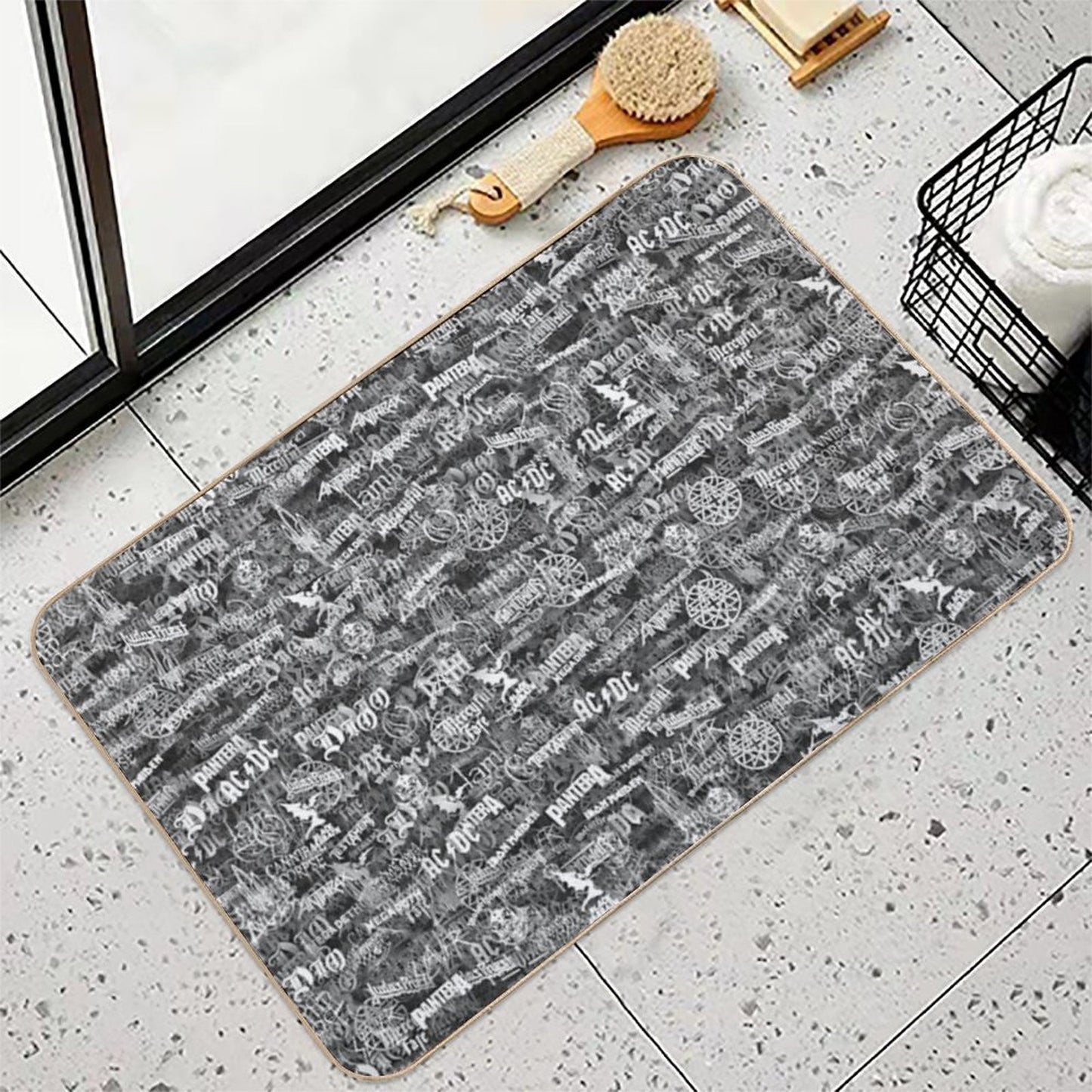 Heavy Metal Bands  Pet-Safe Bath Mat
