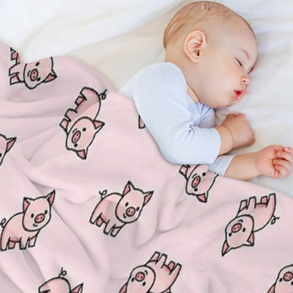 Pig Premium Throw Blanket