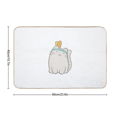 Fin, The Cat  Easy To Clean Bath Mat