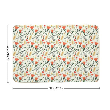 Aussie Florals  Non-Slip Bath Mat