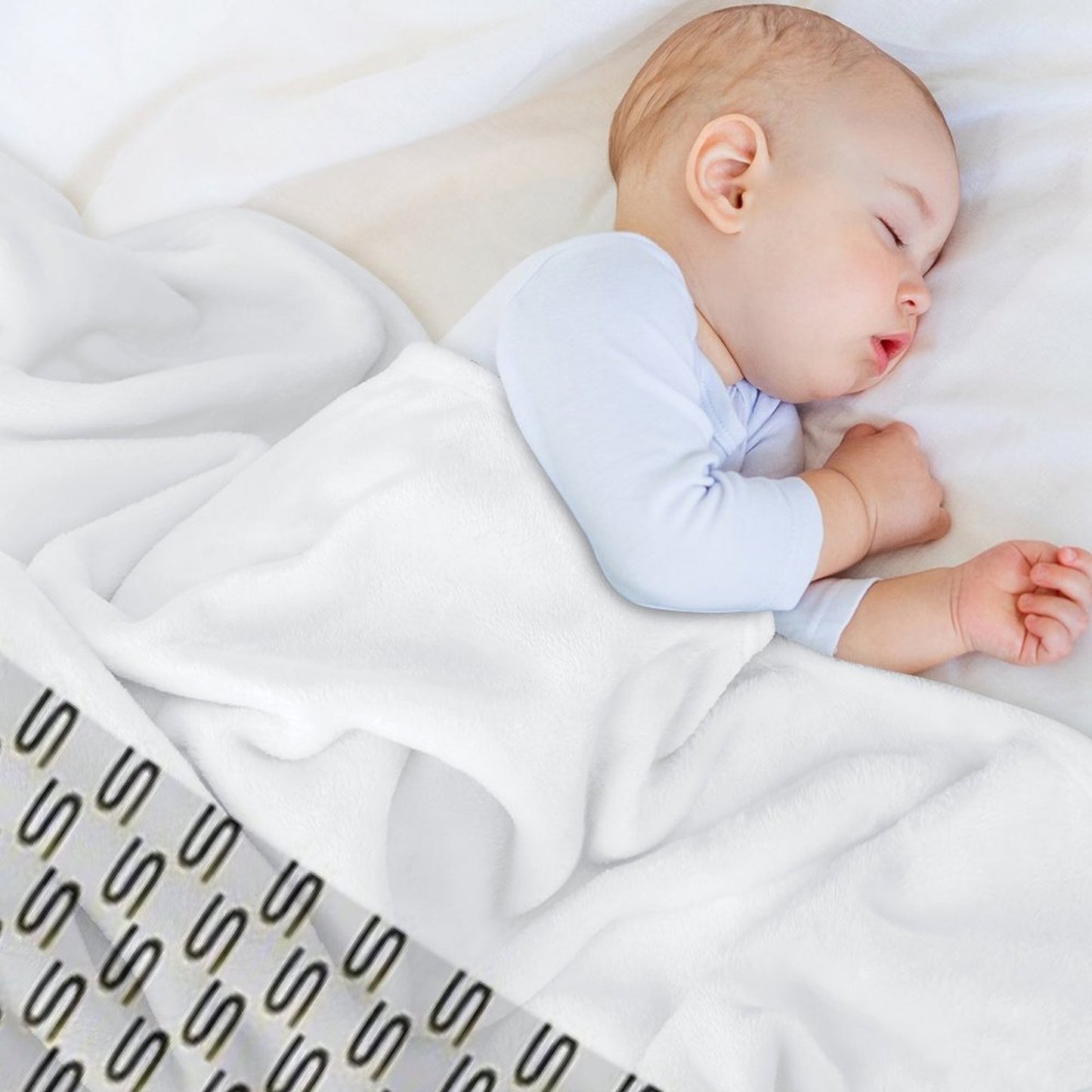 Inverted S Pattern Shrink-resistant Throw Blanket
