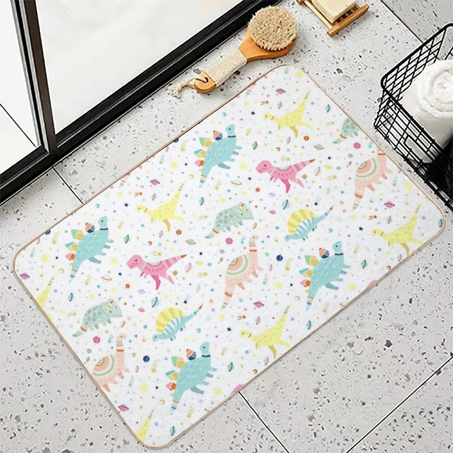 Dinosaur Pattern  Versatile Bath Mat