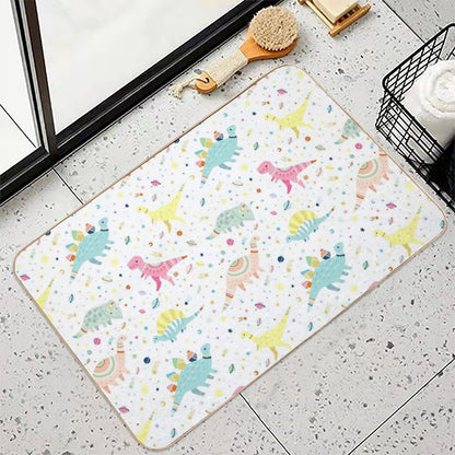 Dinosaur Pattern  Versatile Bath Mat