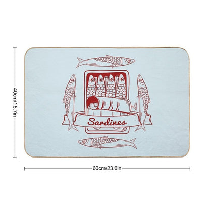Tin of Sardines Durable Bath Mat