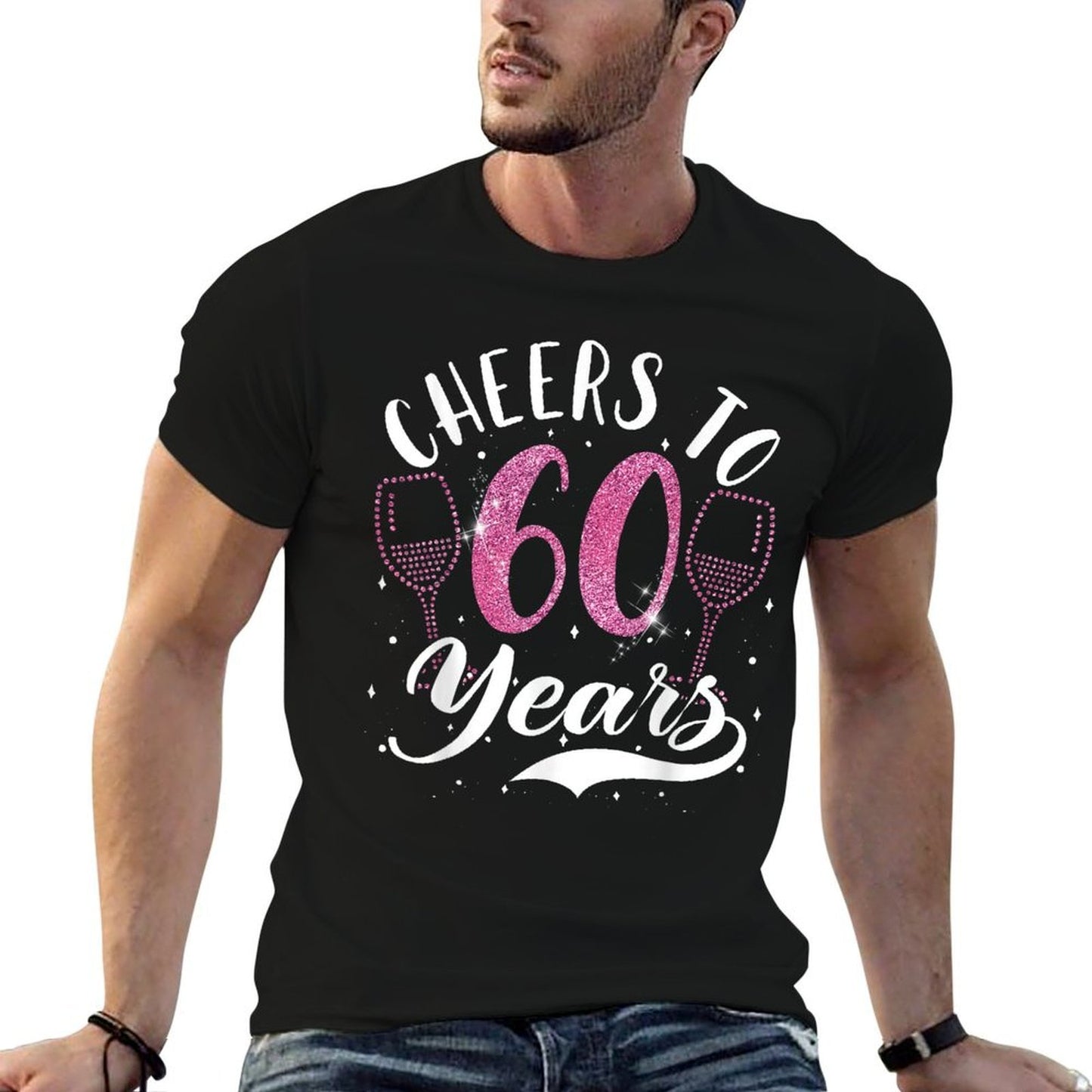 Cheers To 60 Years 60th Birthday  Stretchy T-Shirt