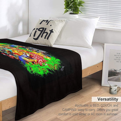 Halloween Spooky Scary Travel-friendly Throw Blanket