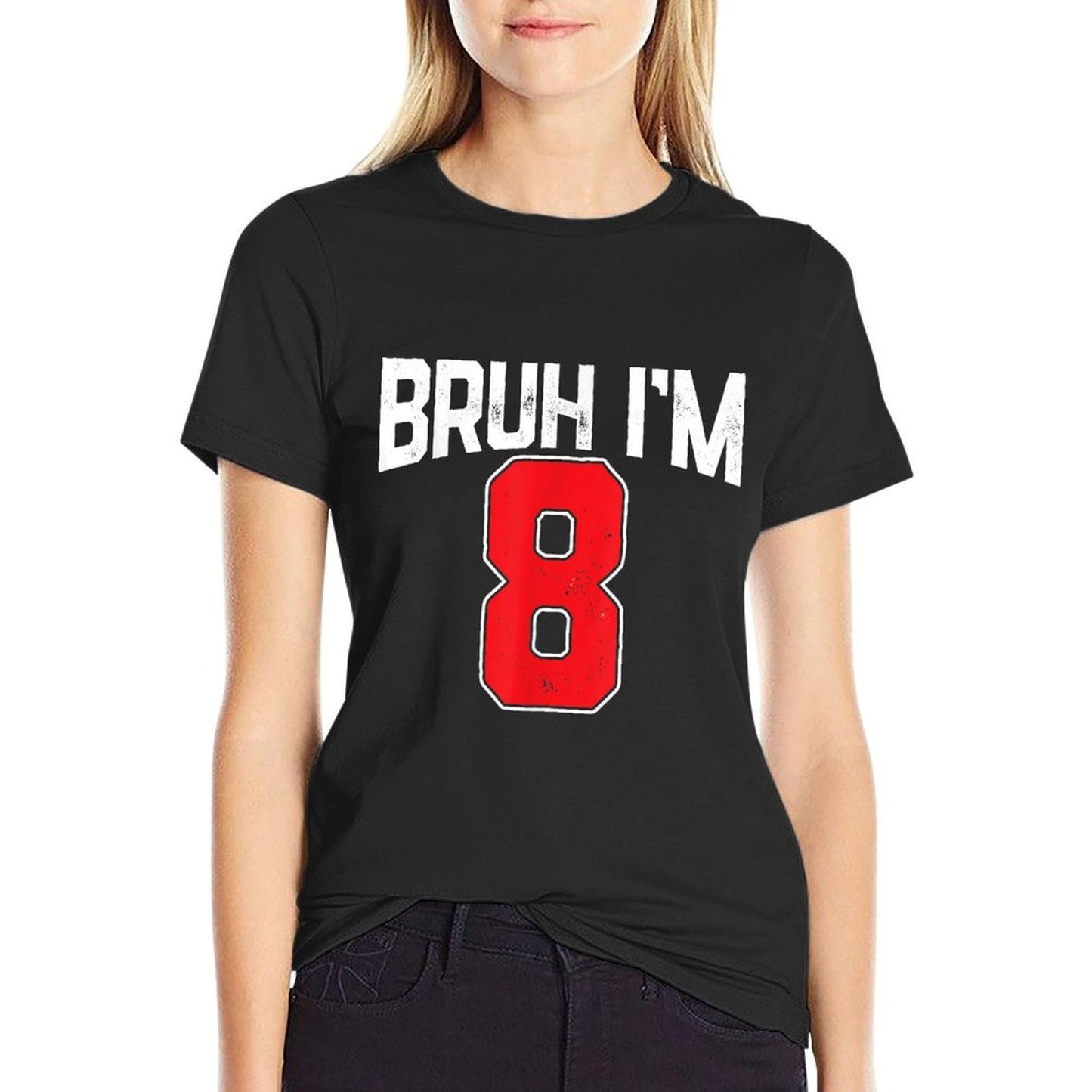 Bruh I'm 8 Kids Eight Years Old Birthday Party Celebration  Affordable Price T-Shirt