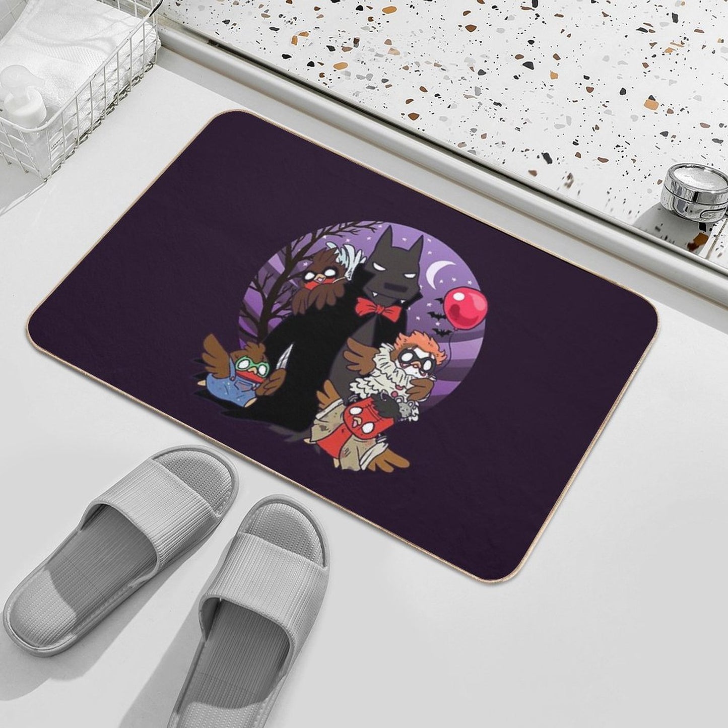 Go!Halloween! - Spooky Time with The Family  Toxin-Free Bath Mat