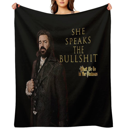 She Speaks The Bullshit - Laszlo Multi-functional Throw Blanket