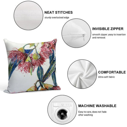 Eucalyptus Gum Blossoms2 Soft Durable Construction Throw Pillow