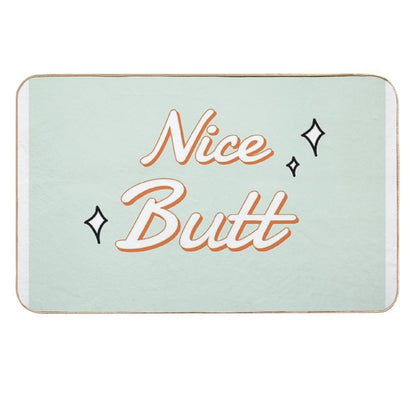 Nice Butt Bathroom Art  Pet-Safe Bath Mat