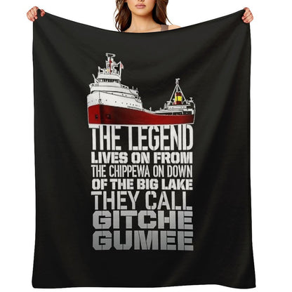 Edmund Fitzgerald Easy Care Throw Blanket