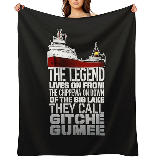 Edmund Fitzgerald Easy Care Throw Blanket