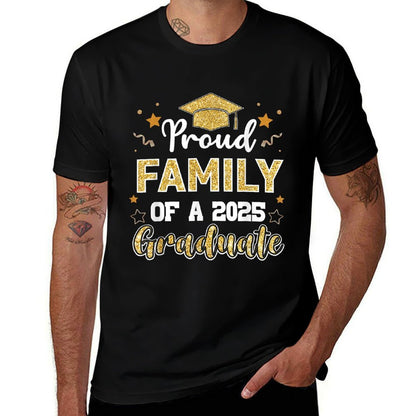 Family Senior 2025 Proud Family Of A Class Of 2025 Graduate  Eco-friendly Material T-Shirt