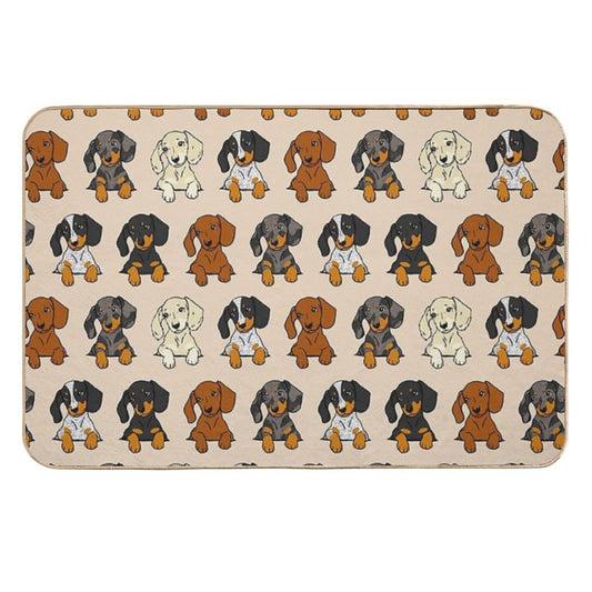 All Breeds Dachshund Cream Sticker Pack  Toxin-Free Bath Mat