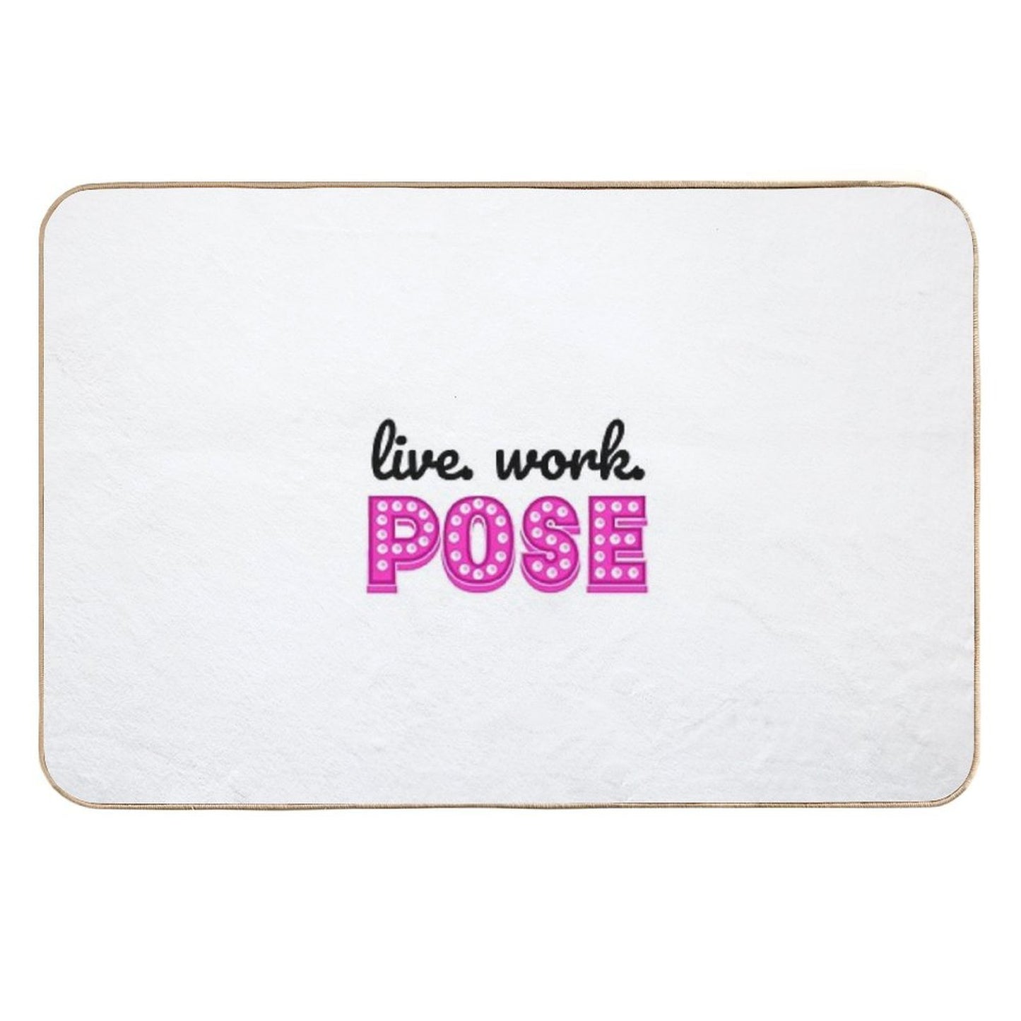 Live Work Pose Fx Tv Show  Stain-Proof Bath Mat