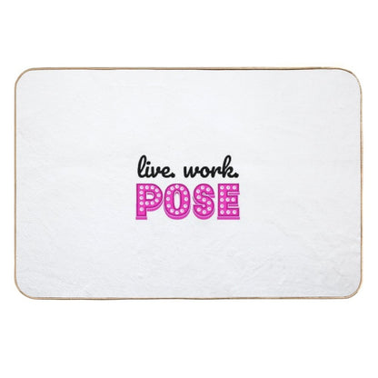 Live Work Pose Fx Tv Show  Stain-Proof Bath Mat