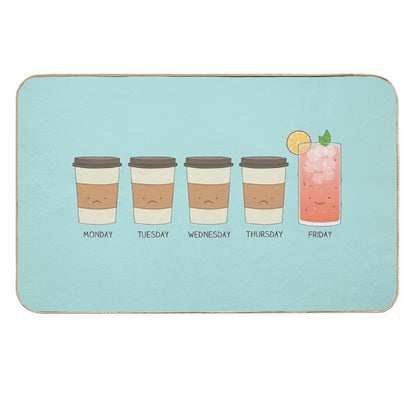 Happy Friday!  Dirt-Trapping Bath Mat