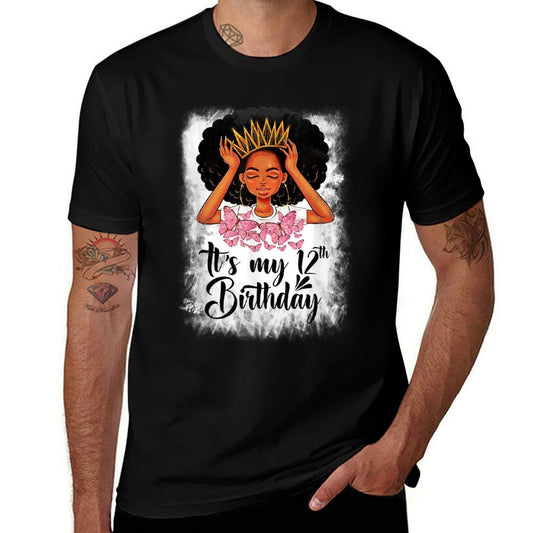 12 Year Old Gift Women Girlsnager It's My 12th Birthday  Easy-care T-Shirt