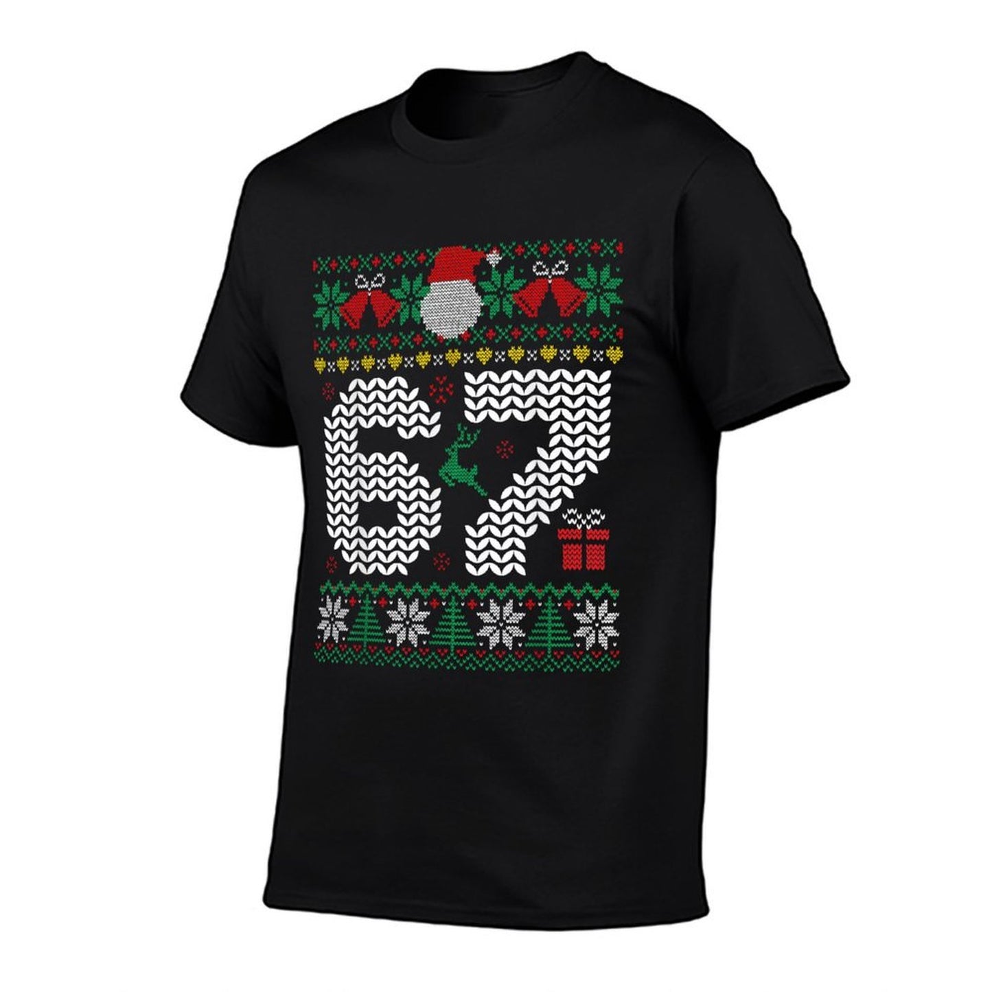 67 6 7 Meme Six Seven Ugly Christmas Gen Z Alpha Slang Funny  High-quality Stitching T-Shirt