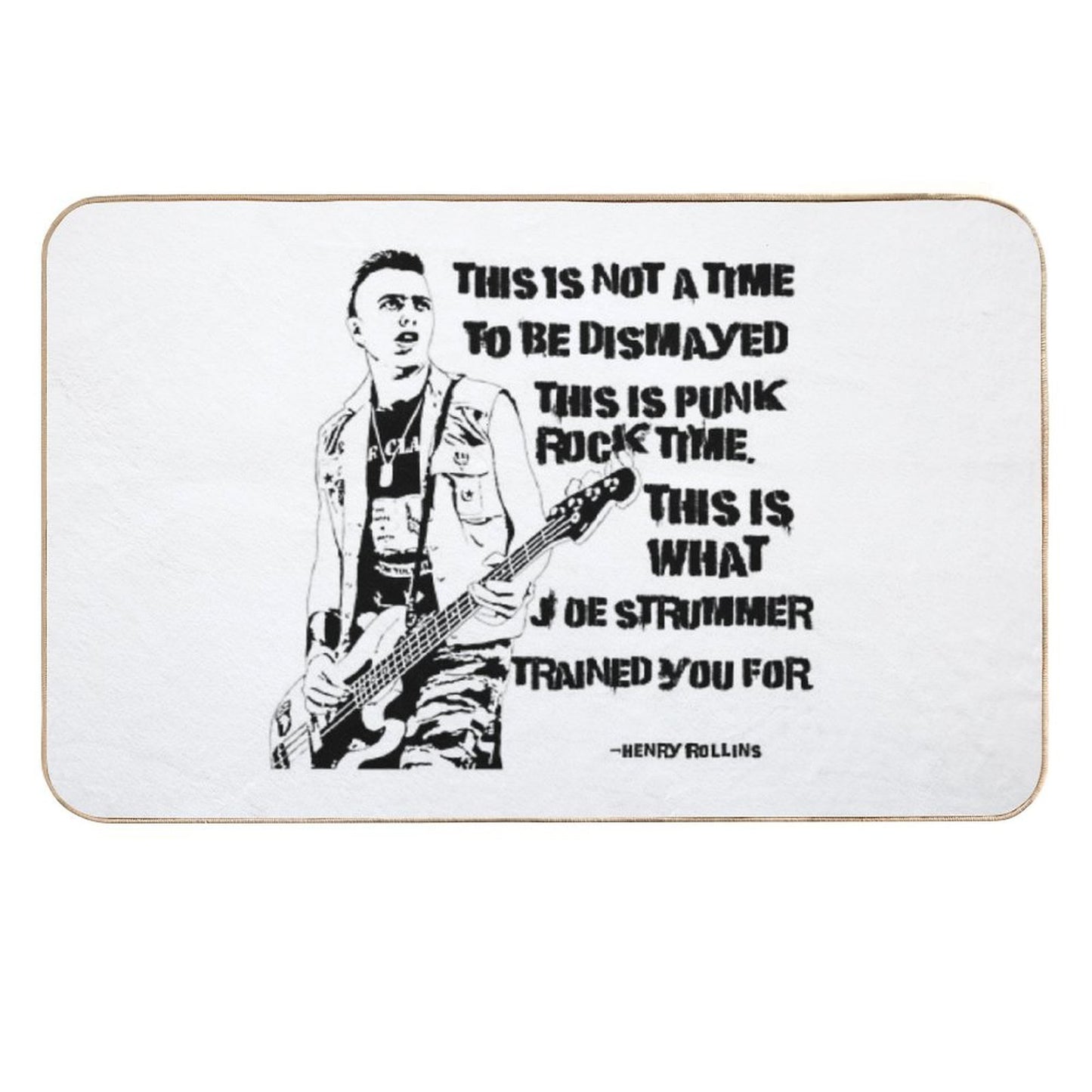 This Is Punk Rock Time  Pet-Safe Bath Mat