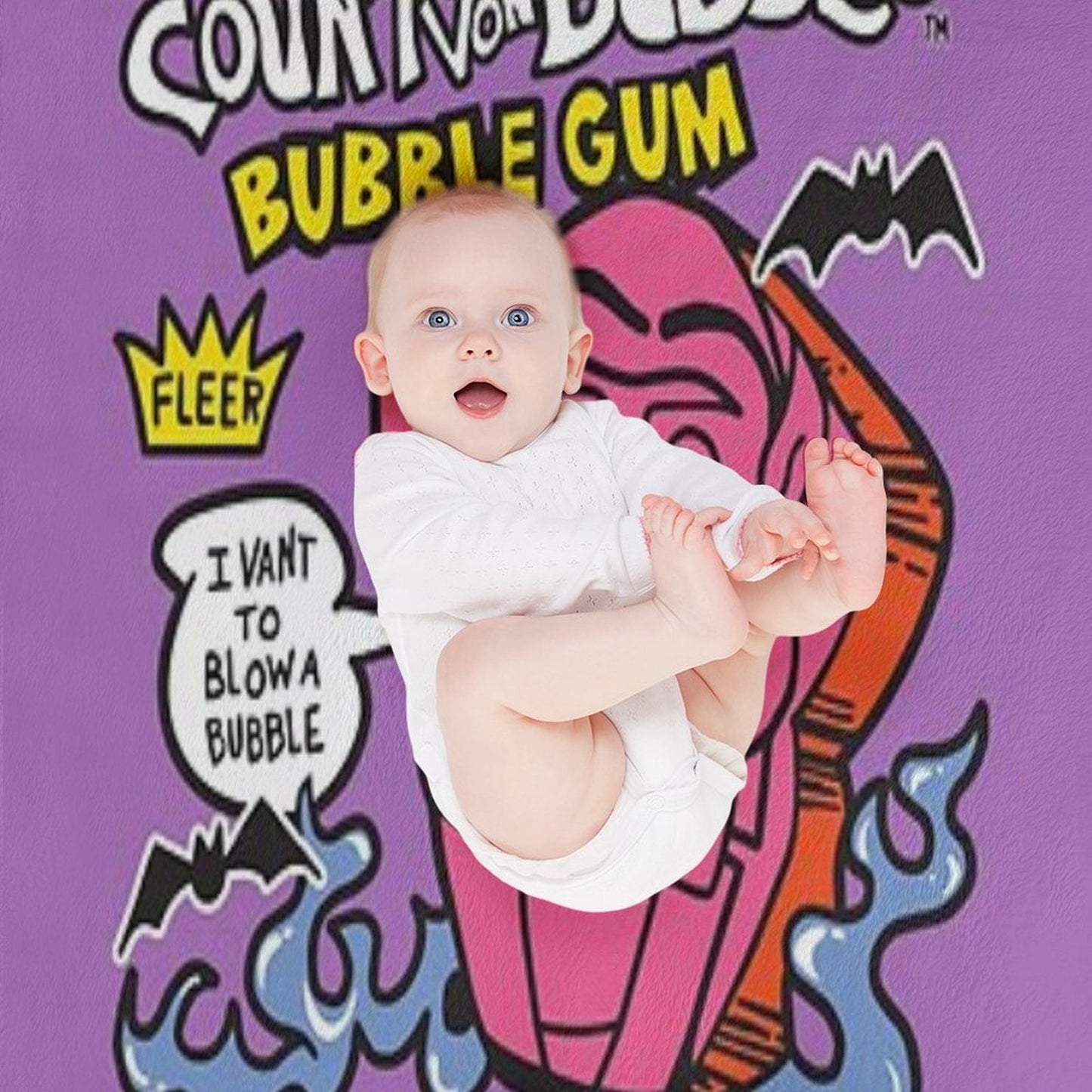 Count Von Bubbles Count Von Bubbles Anti-pilling Throw Blanket