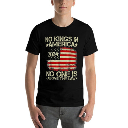 No Kings In America 2024 No One Is Above The Law  Versatile T-Shirt
