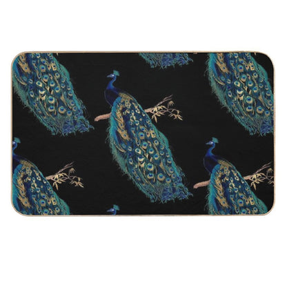 Vintage Peacock  Odorless Bath Mat