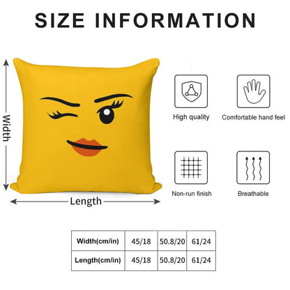 Brick Face - Cheeky Girl Soft Easy Maintenance Throw Pillow