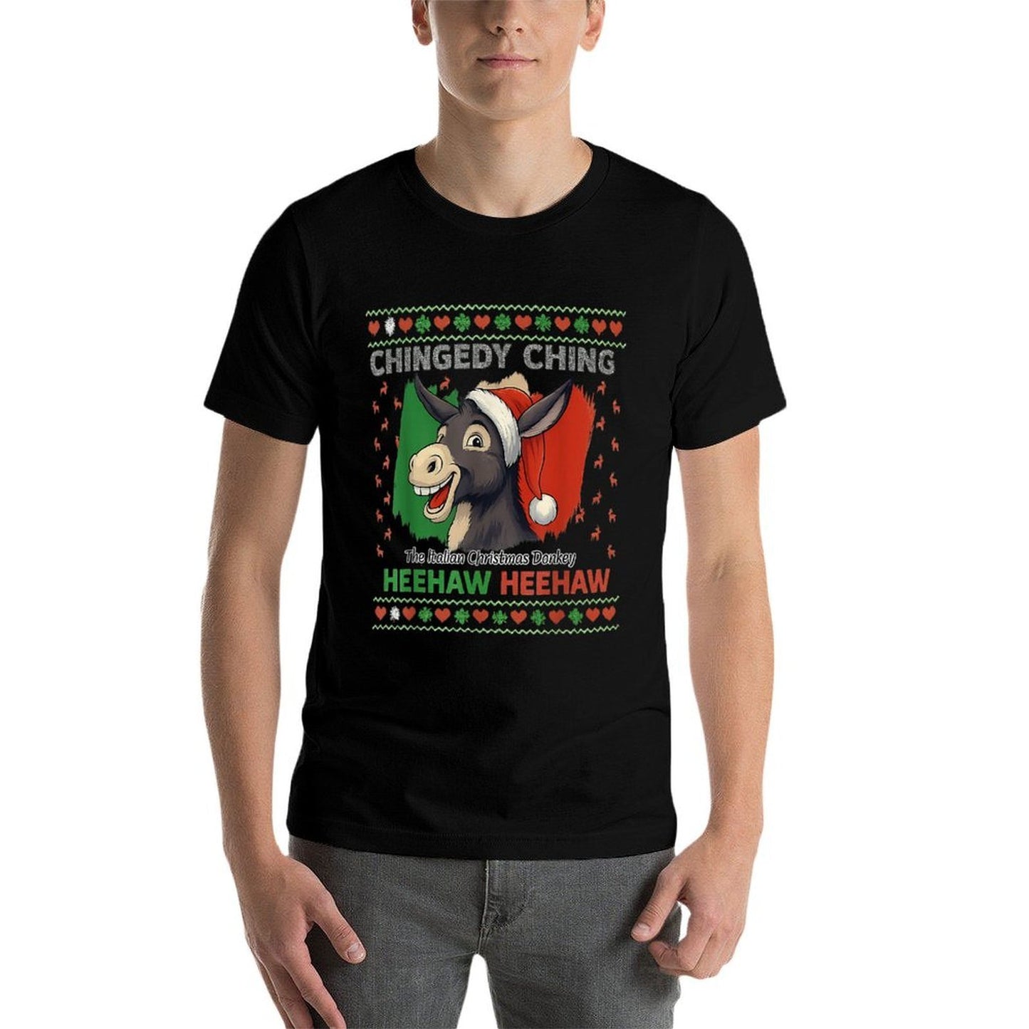 Chingedy Ching Dominick The Italian Christmas Donkey Xmas  Soft T-Shirt