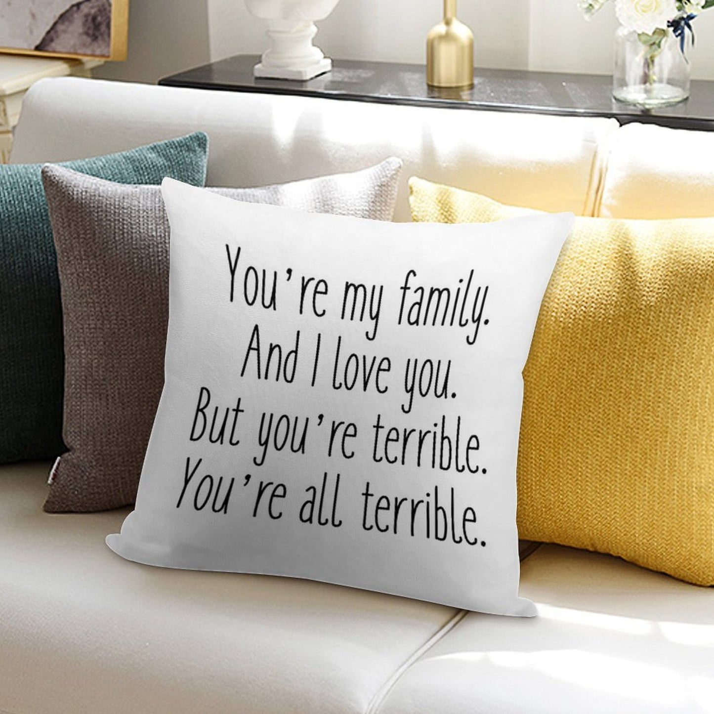 Terrible Soft Luxury Feel Throw Pillow