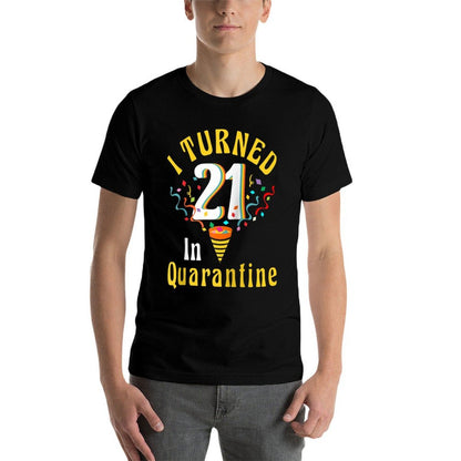 I Turned 21st in Quarantine Retro Tshirt-21st Birthday Women Raglan Baseball  Cotton T-Shirt